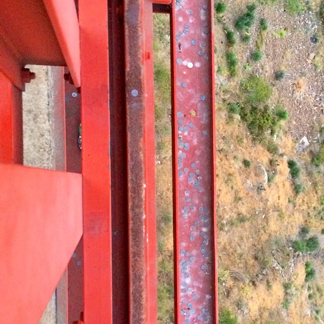 Captured Bay Bridge Wishes (or pennies caught by the bridge)