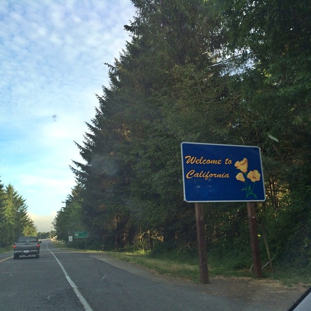 California Welcome Sign