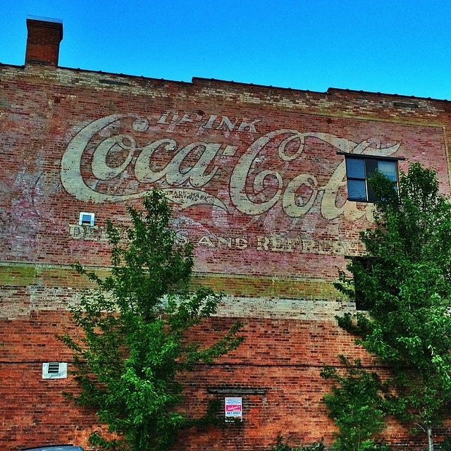 Faded #coke #coca cola #sign #spokane #washington