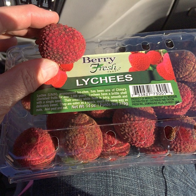 Lychees! (from Trader Joes in Santa Monica)