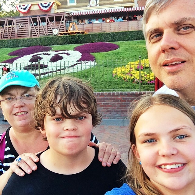 Family Selfie in front of #mickey at the gates of #disneyland #california As many of you know the race to do everything has just begun.