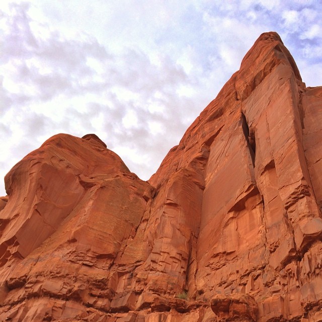 #monumentvalley where you can look up at them and see how they look like they touch the sky.