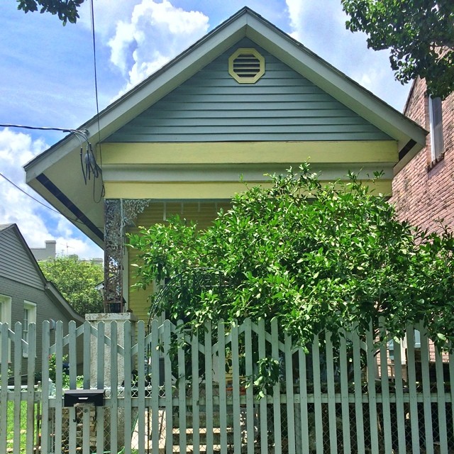 Garden District House (can you see the arch at the gate opening?)