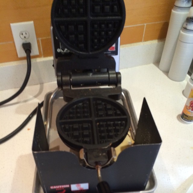 Oh how many more hotel waffle iron's must I stare down?!