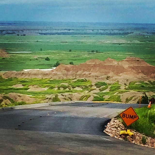 Bump in Badlands South Dakota