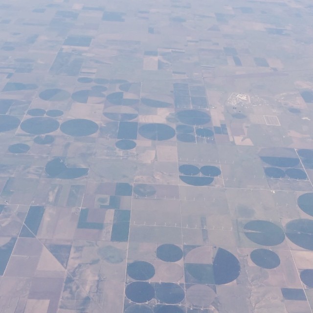 Turbines from the plane (bottom of the frame - because we do love a good turbine)