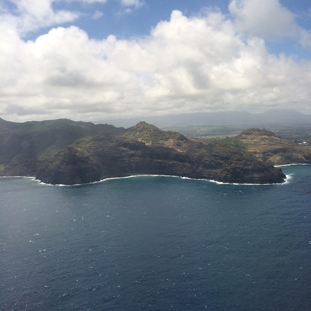 Airplane approaching #kauai #Hawaii. We made it.