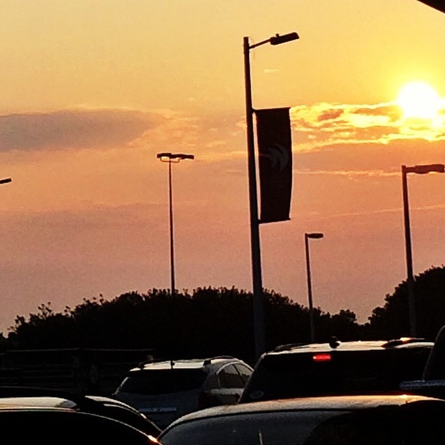 #sunrise over #clt airport.