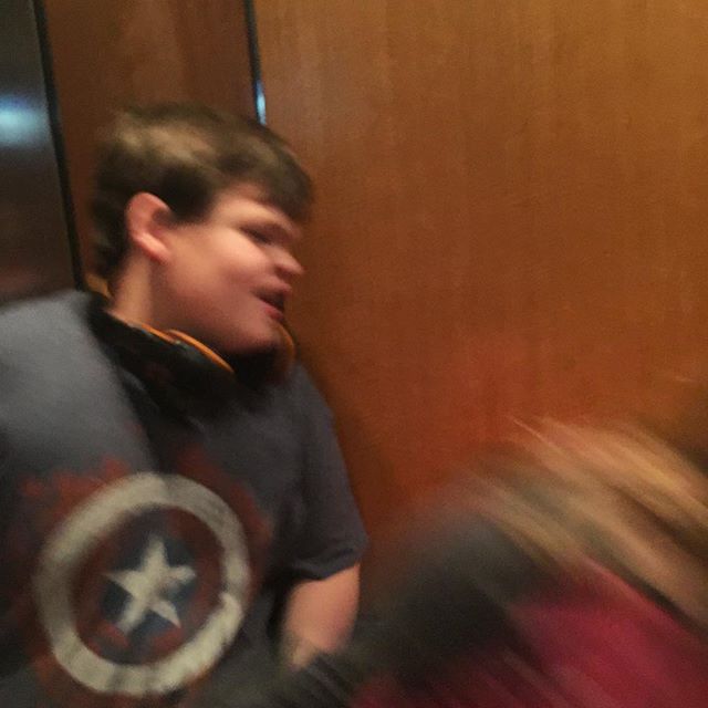 And then around of wrestling in the elevator.