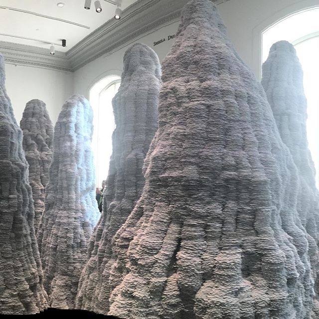 The newly renovated Renwick Gallery (made of index cards)