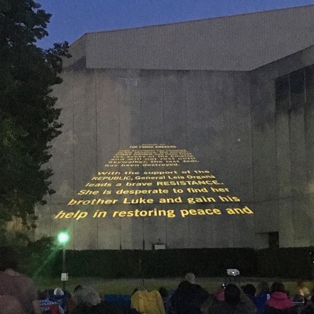 Star Wars on Norris lawn