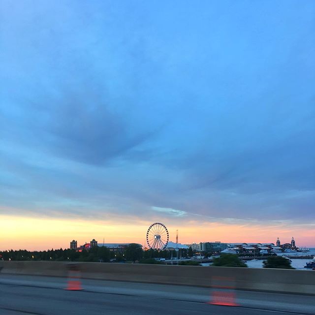 Sunset over Navy Pier