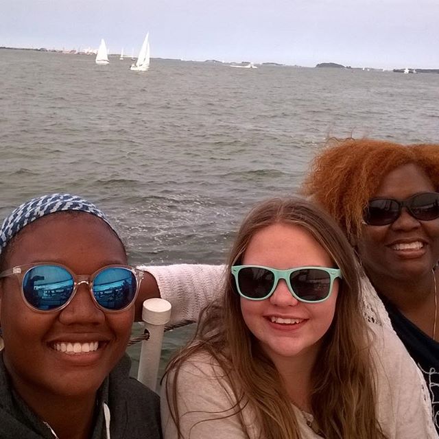 Sara got a visit from her friend since Kindergarten while at Harvard. Some fun times in Boston Harbor. #chantillymontessori #chantillymontessorischool