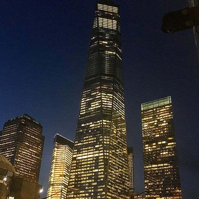 #wtc #freedomtower might even be more beautiful at night. My weekdays neighborhood.
