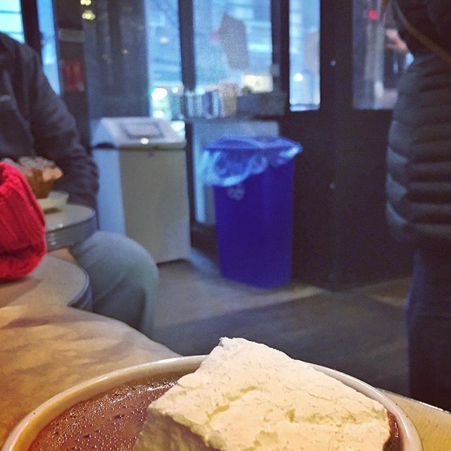 Hot Chocolate at City Bakery while it snows. The best!