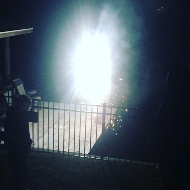 Fireworks on the dock - Happy New Year!